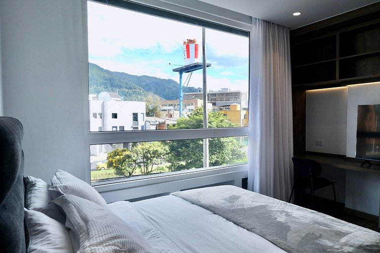 U-GO Apartaestudio Moderno con Vista Exterior