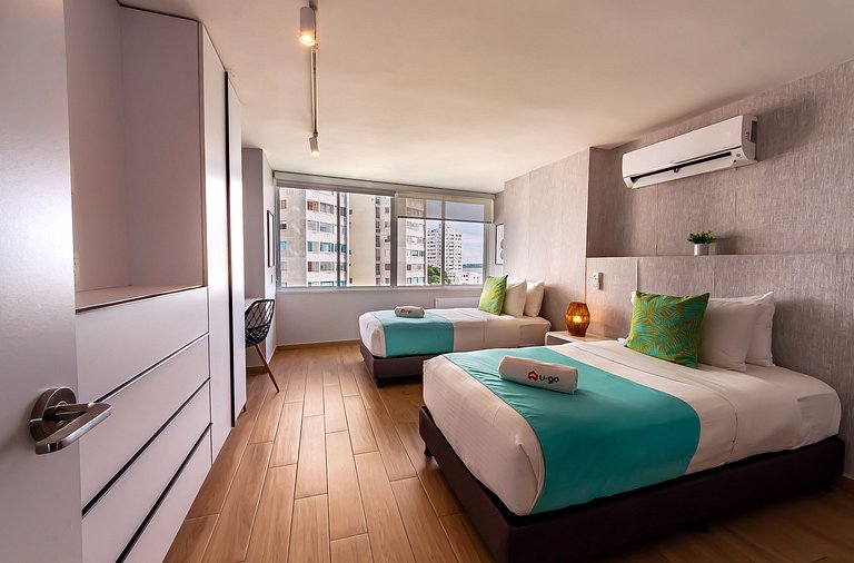 U-GO Appt Luxueux à El Laguito avec Balcon Vue Mer