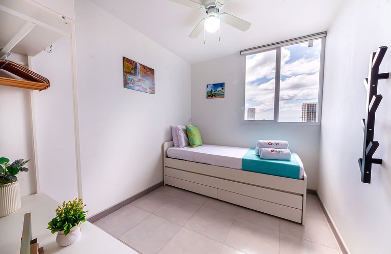 U-GO Estudio con Vista Lateral al Mar