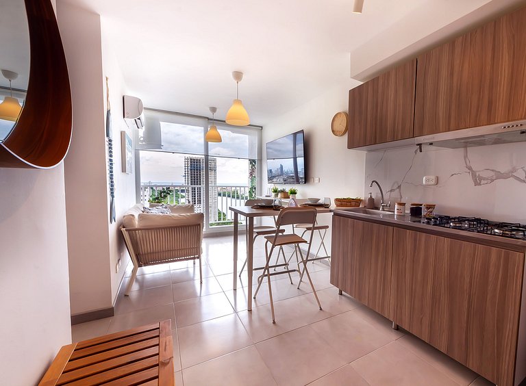 U-GO Studio avec Vue Latérale sur la Mer