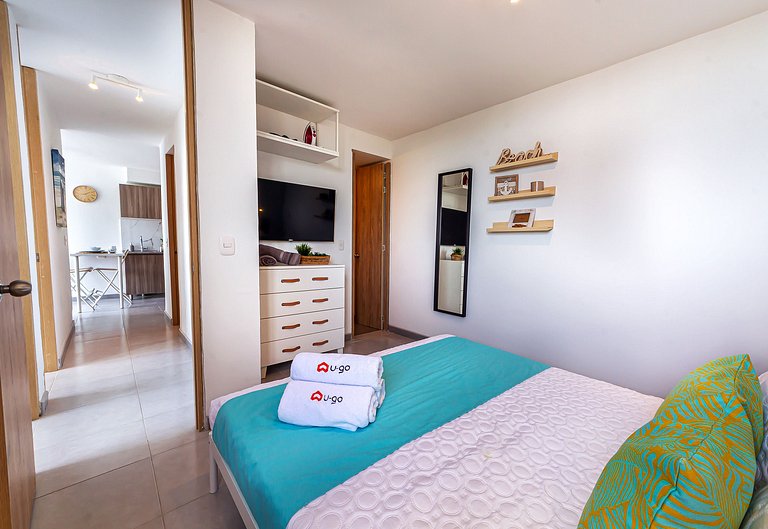 U-GO Estudio con Vista Lateral al Mar