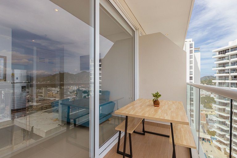 U-GO Apartment mit Meerblick und privatem Balkon