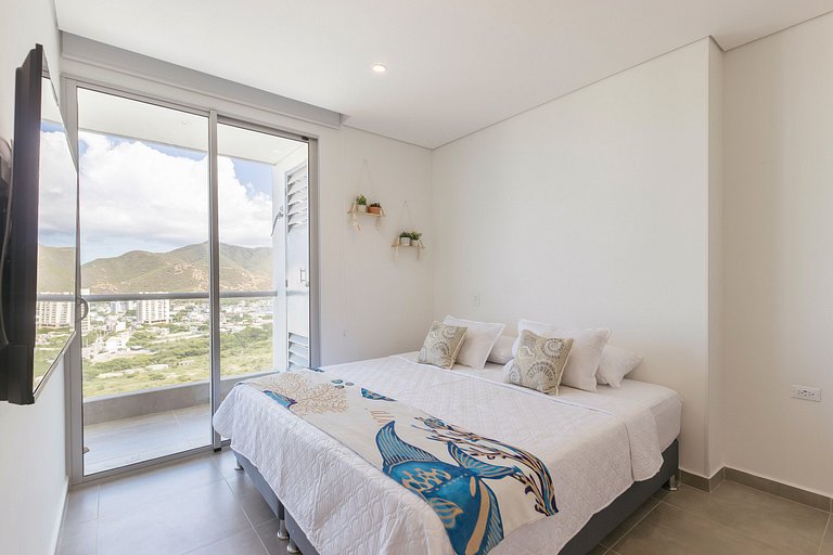 U-GO Appartement avec balcon et vue sur la mer