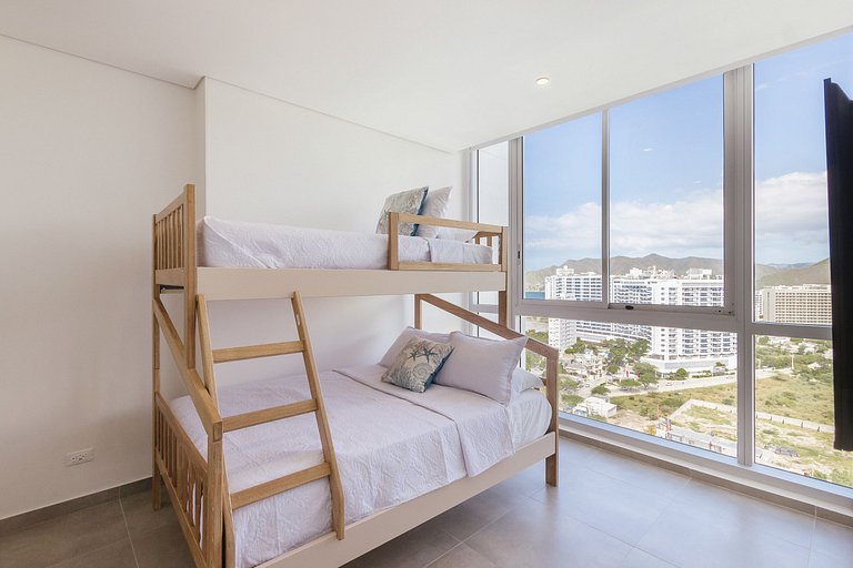 U-GO Appartement avec balcon et vue sur la mer