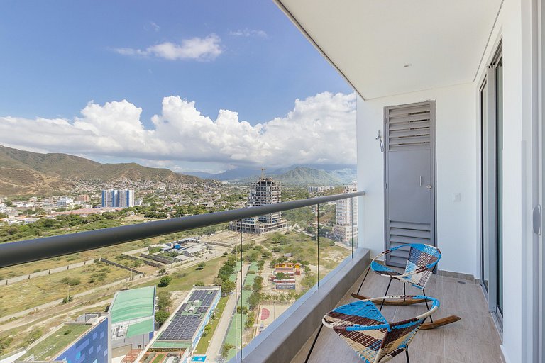 U-GO Appartement avec balcon et vue sur la mer