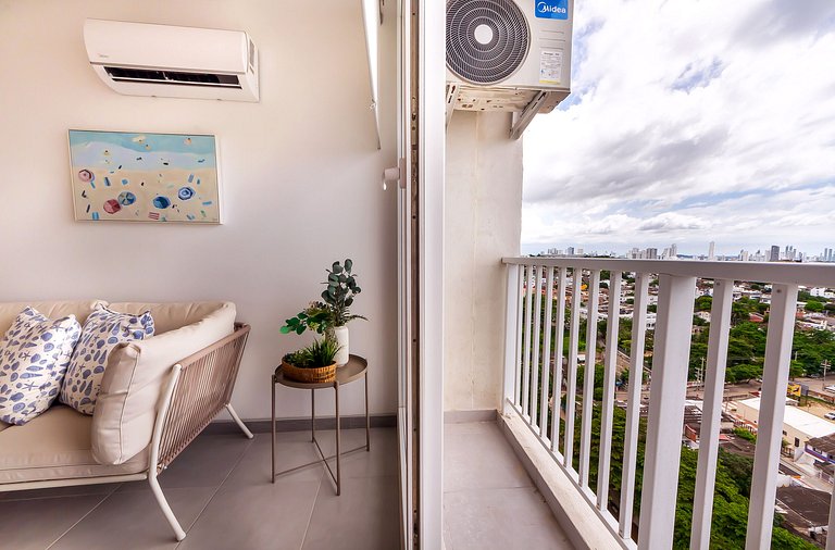 U-GO apartamento con Balcón y Vista al Mar