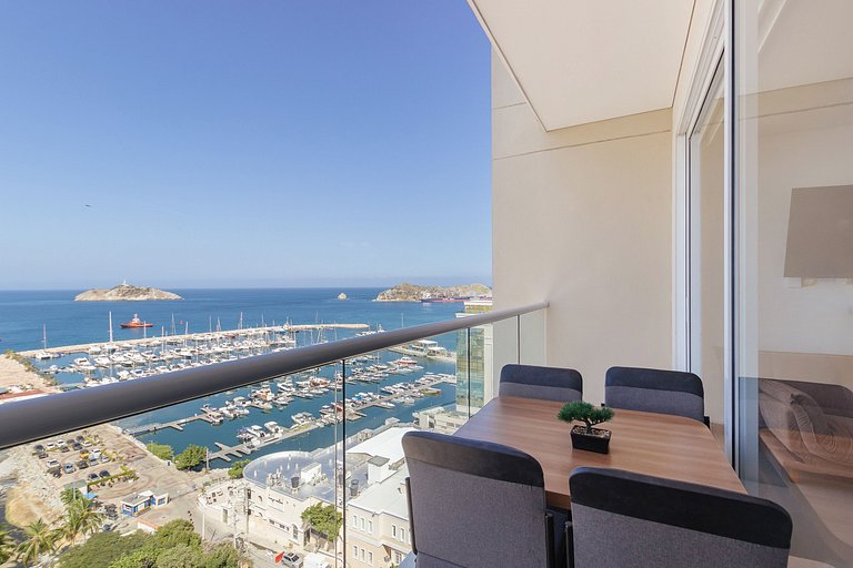 U-GO Exclusivo Apto con vista a la Marina