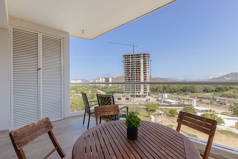 Apartment mit Panoramablick auf die Stadt