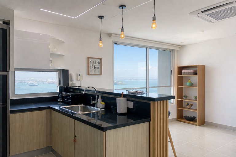 U-GO vue sur la mer + Piscine sur le toit Bocagrande