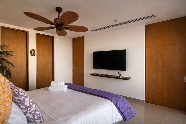 Appartement exclusif avec vue panoramique et piscine à débor