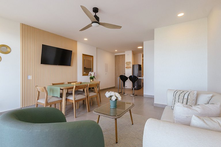 Appartement avec vue sur la mer à côté de la plage