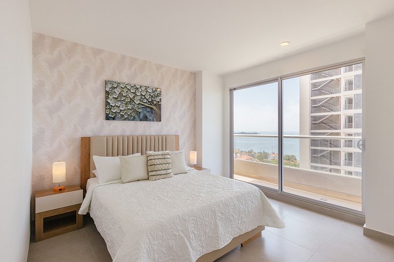Appartement avec vue sur la mer à côté de la plage