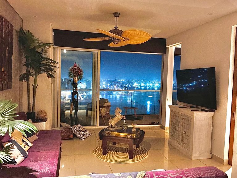 Appartement exclusif avec vue panoramique et piscine à débor