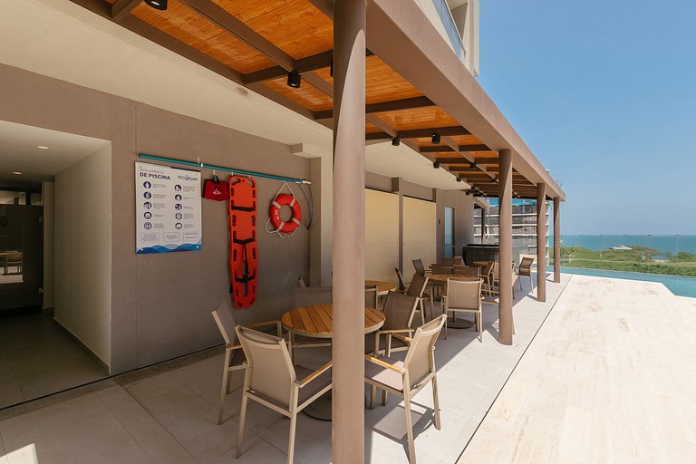 Apto Moderno | Piscina y Playa a 10 Min | U-GO