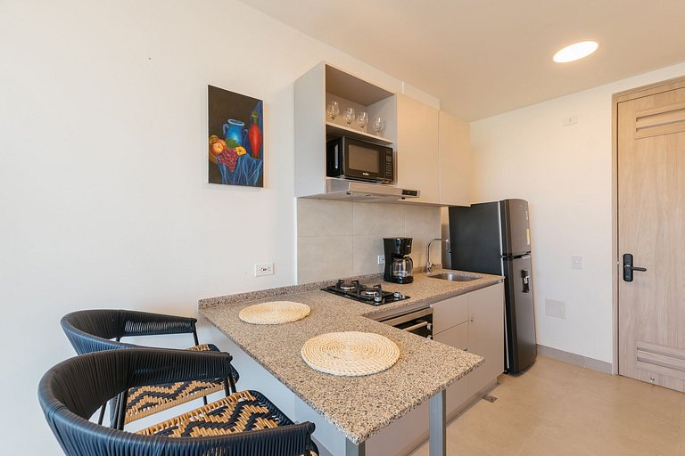 Appartement avec balcon et vue sur la mer et la ville