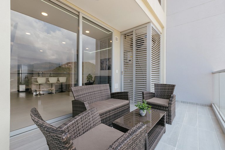 Balkon mit Meerblick | In der Nähe des Strandes