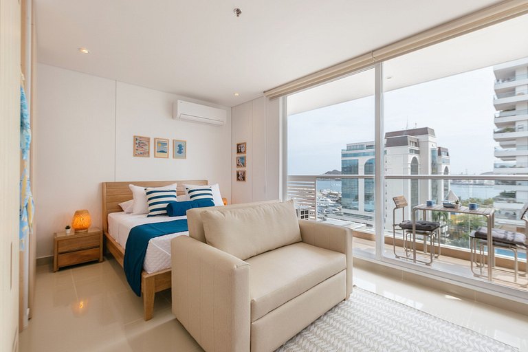 Modernes Apartment mit Panoramablick