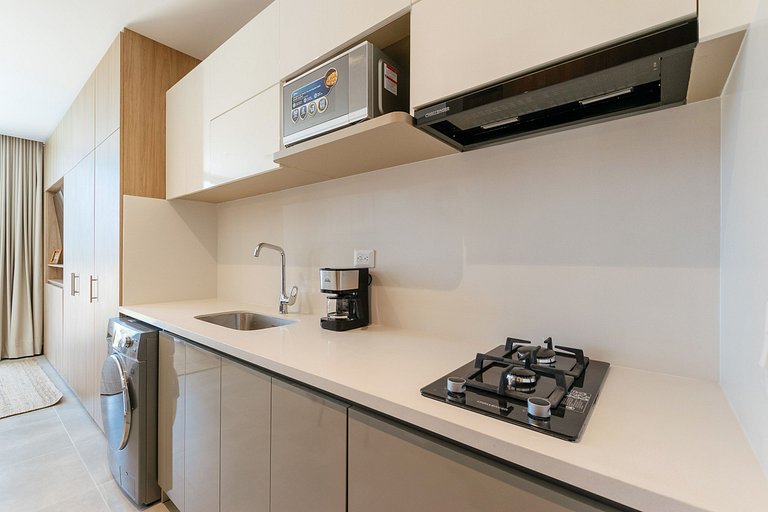 Modernes Apartment mit Bergblick