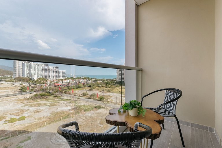 Appartement avec vue sur la mer des Caraïbes à Delventto
