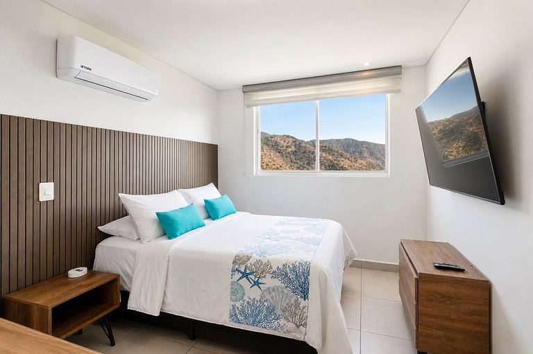 Apartment mit Aussicht in Rodadero Süd