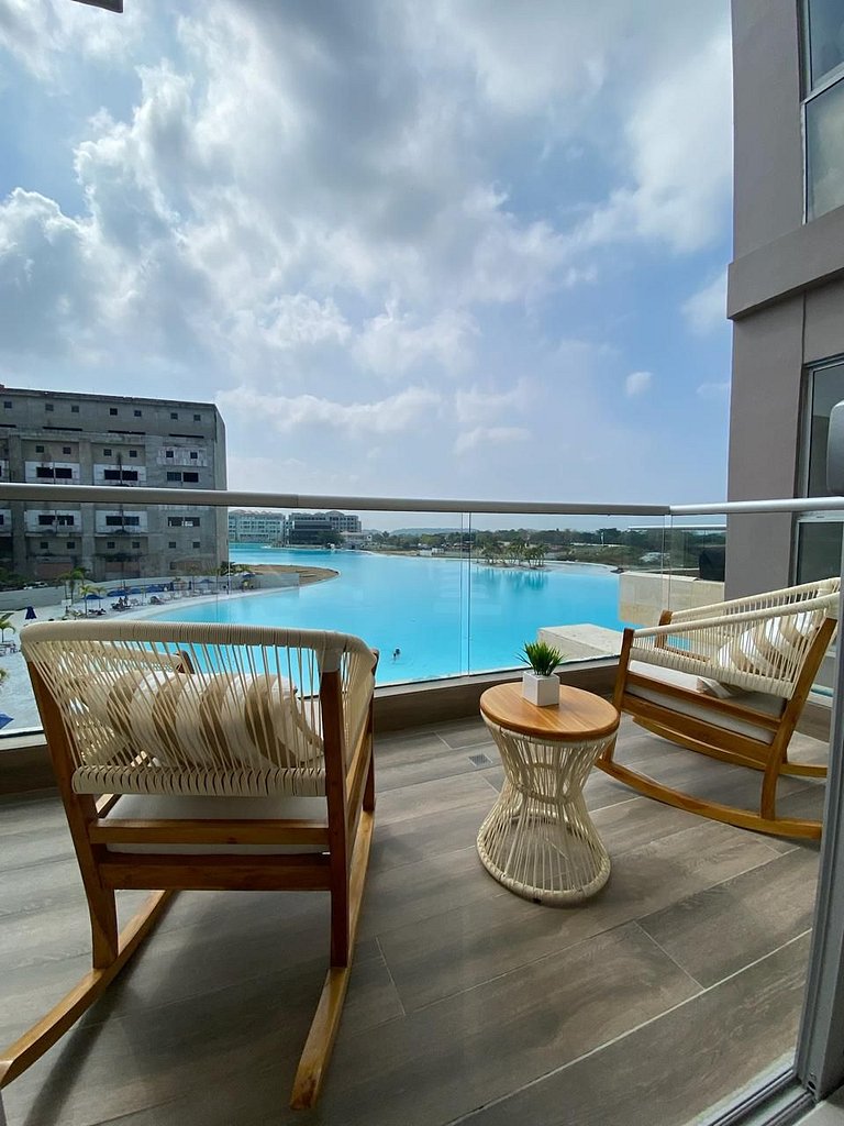 Blick auf die Lagune | Modernes Apartment