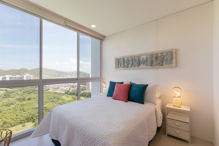 Apto con Jacuzzi Privado Frente al Mar
