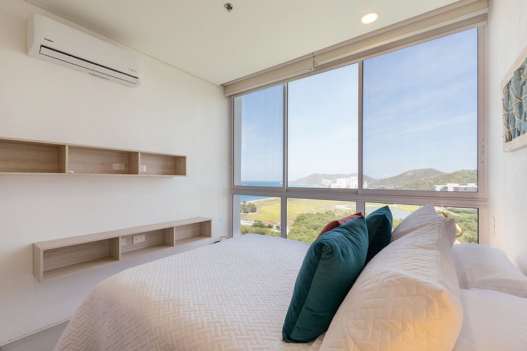 Appartement avec jacuzzi privé face à la mer