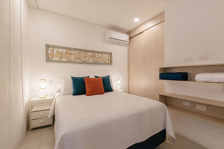 Apto con Jacuzzi Privado Frente al Mar