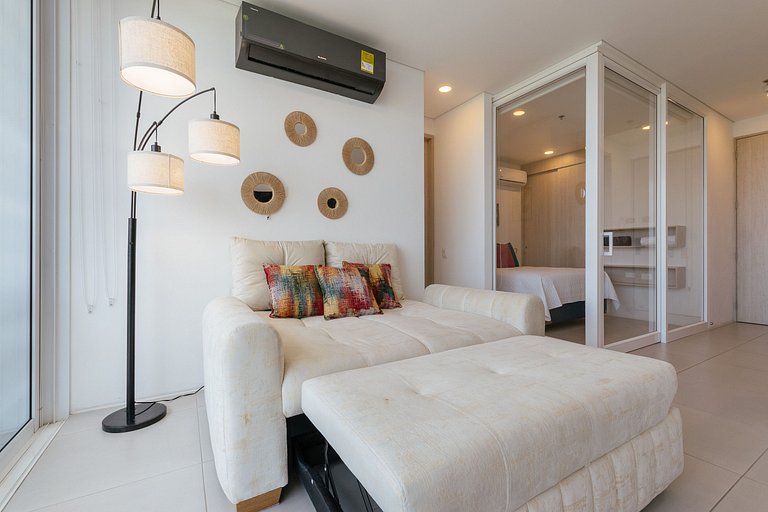 Apto con Jacuzzi Privado Frente al Mar