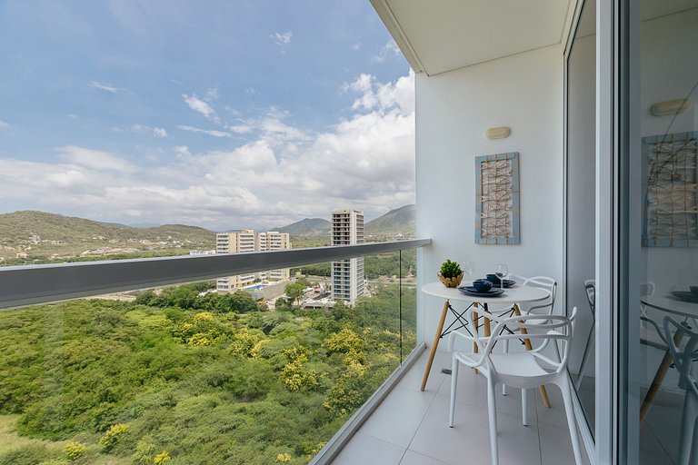 Appartement avec jacuzzi privé face à la mer