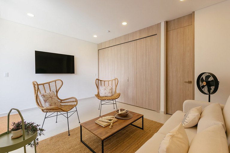 Appartement à Delventto avec balcon et vue sur la nature