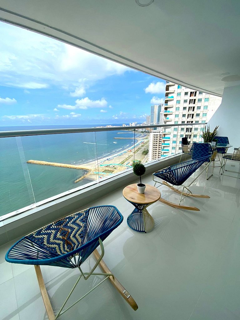 U-GO Appartement Moderne Vue sur la mer Bocagrande