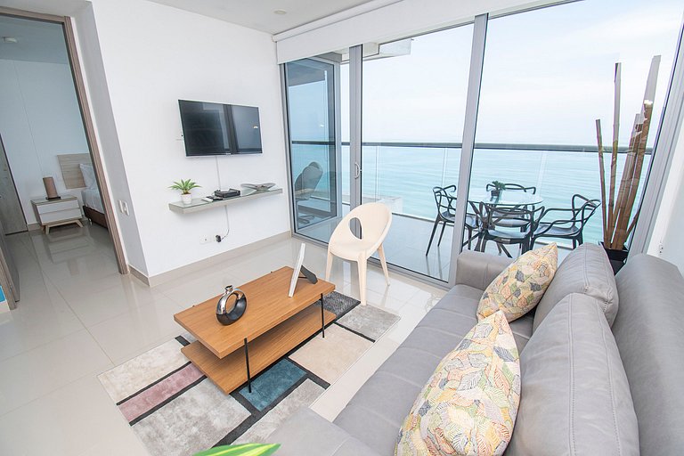 U-GO Moderno Apt Vista al mar Bocagrande Piso 20